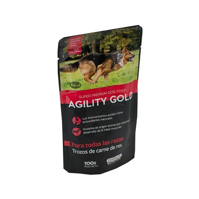 Agility Gold Perros Pouch De Trozos Carne De Res x 100 Gr