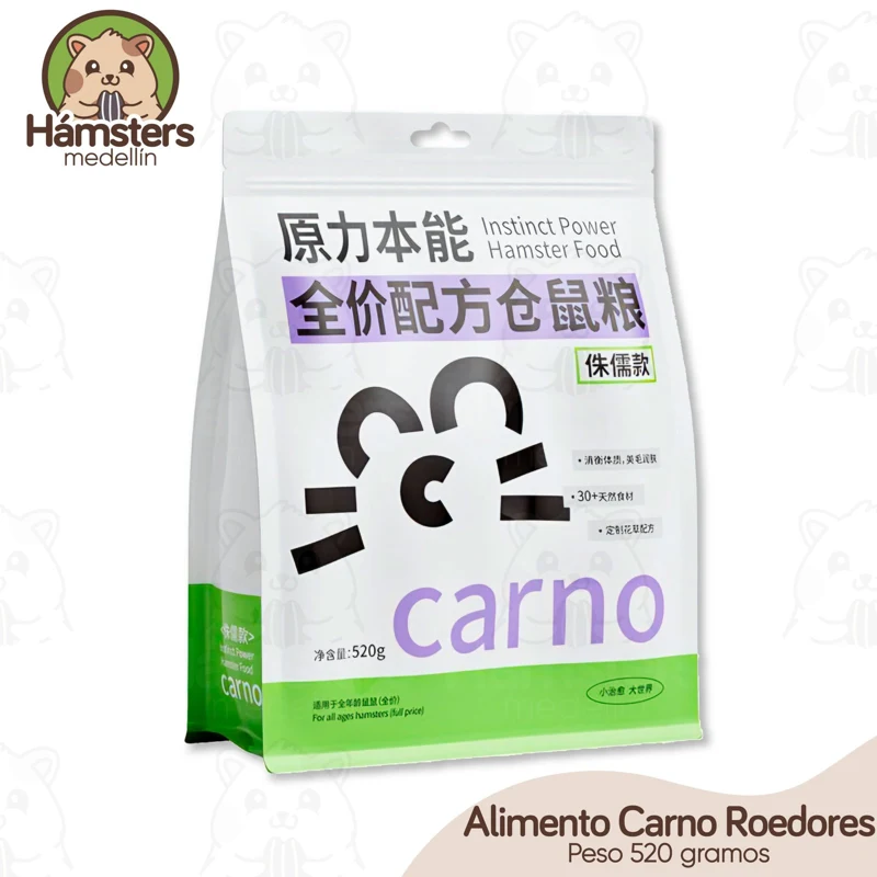 Alimento Carno Para Roedores Hamster Ratas Ratones