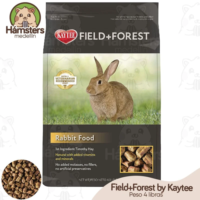 Alimento Conejo Field+Forest by Kaytee Comida para conejos, 4 libras