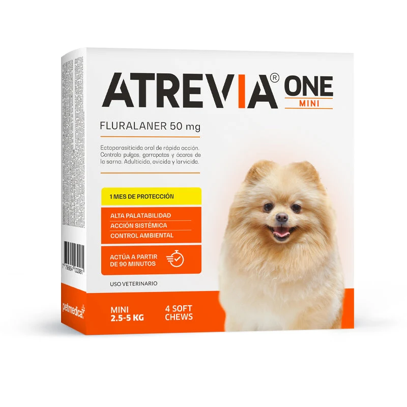 Atrevia One Antipulgas y Antigarrapatas para Perros x 4 Tabletas