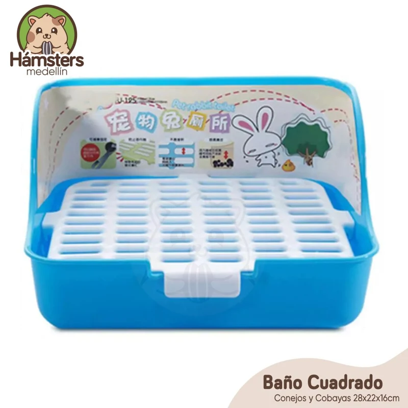 Baño Esquinero Cuadrado  Cobayas y Conejos