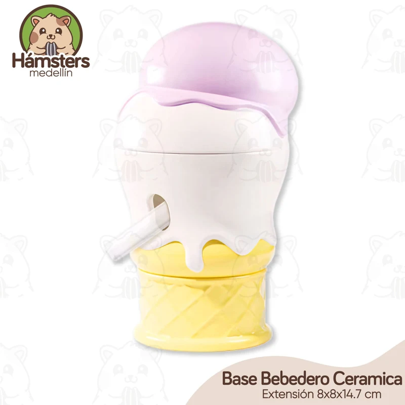 Bebedero Base Cerámica Helado 50ml