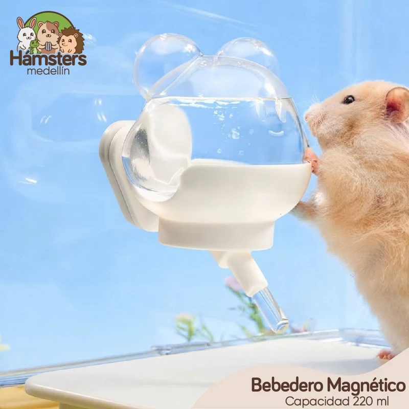 Bebedero Magnético Para Hámsters Ratas y Ratones 220ML