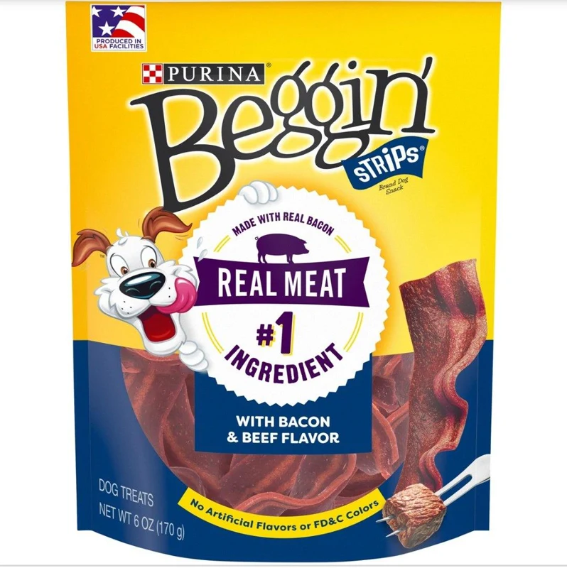 Beggin Strips Bacon Beef 6 Oz