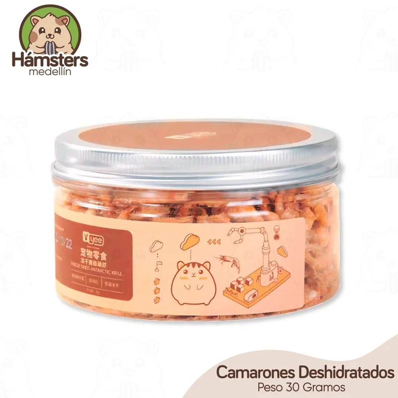 Camarones Deshidratados Hamsters Erizos y Otros Animales Pequeños
