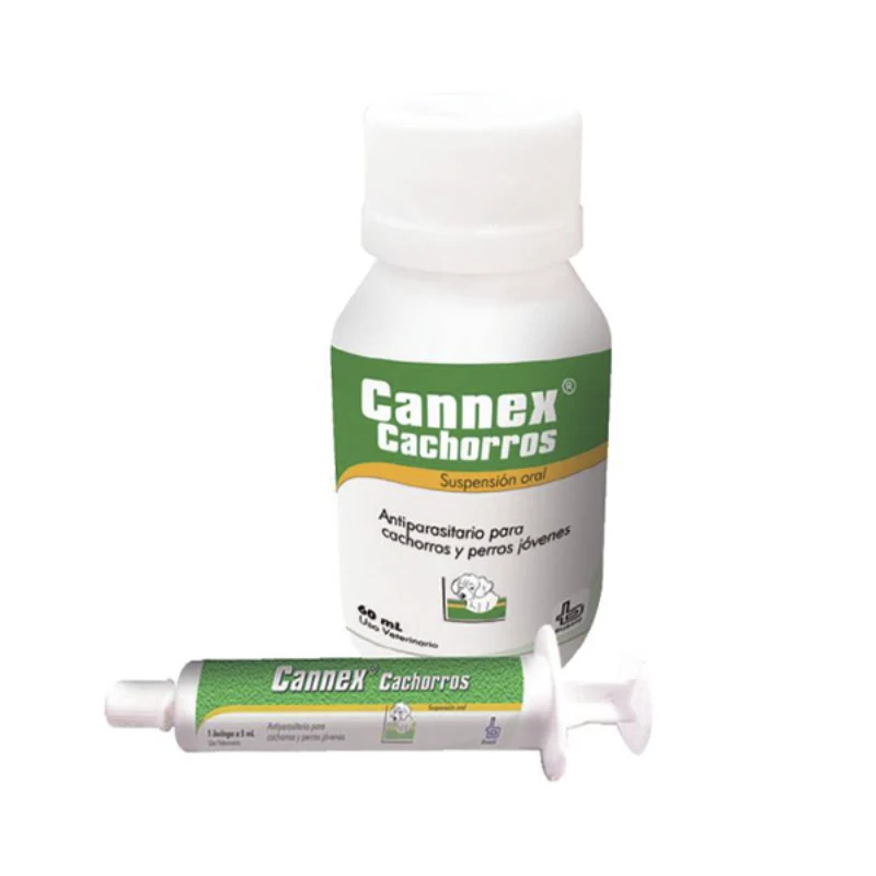 Cannex Cachorros Antiparasitario Interno  Cachorros y Perros Jóvenes x 5 ml