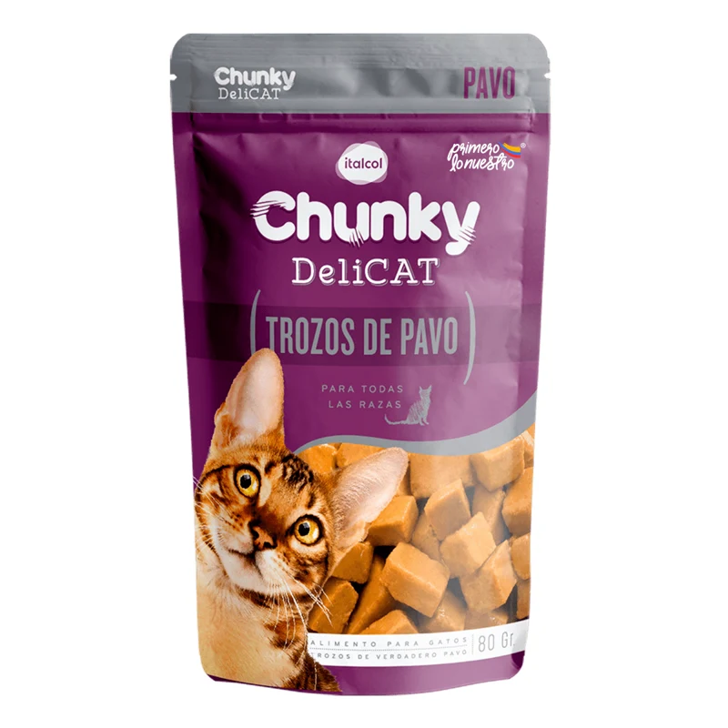 Chunky Delicat Pouch Trozos De Pavo