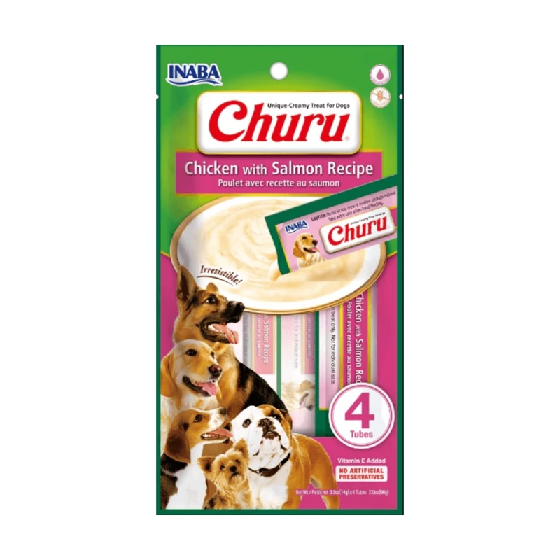 Churu Snack Perro Pollo Salmon x 4 Unds 14 Gr