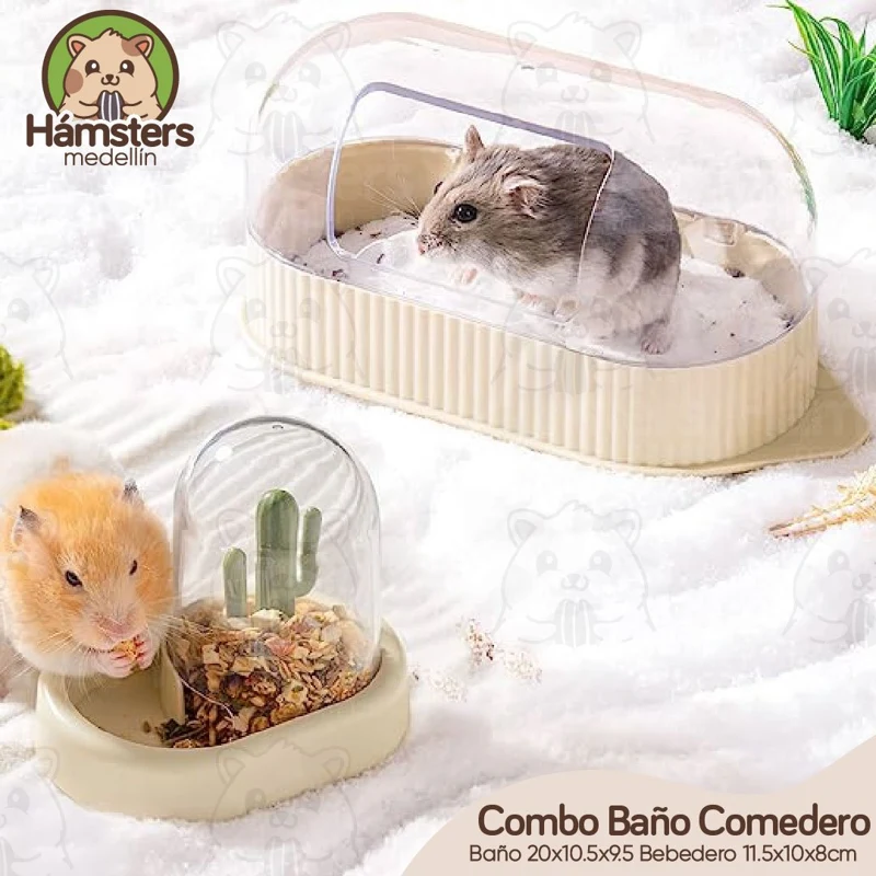 Combo Baño y Comedero Automático