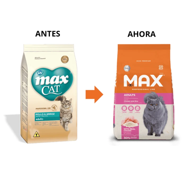 Comida par gato Max Professional Line Adulto Pollo y Arroz