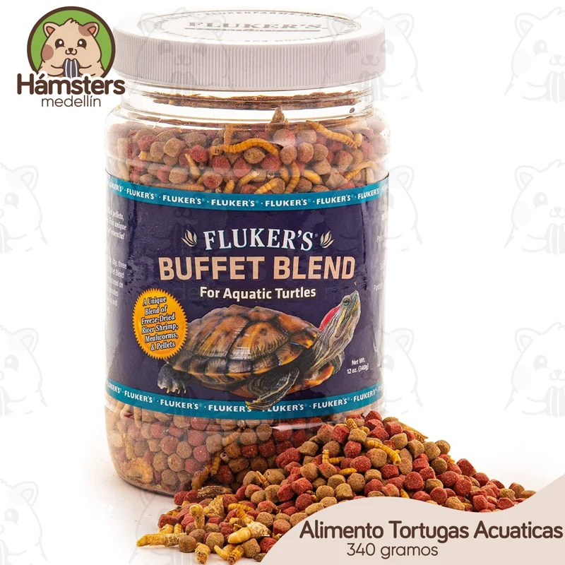 Comida para tortugas de fórmula acuática Fluker’s Buffet Blend