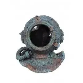 Decoracion Acuario Casco Buzo 15X14X14 Cm