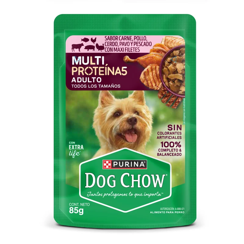 Dog Chow Pouch Adulto Multiproteínas 85 g