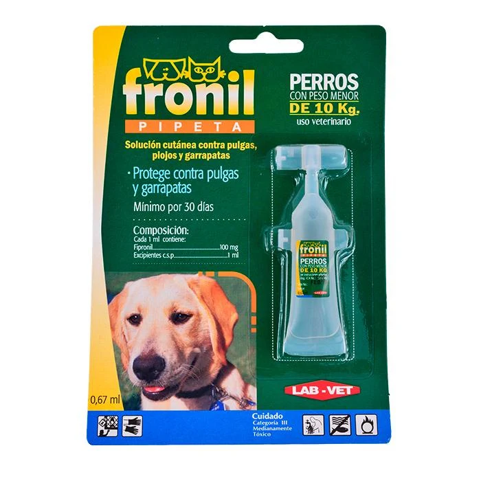 Fronil Perro Menor A 10 Kg