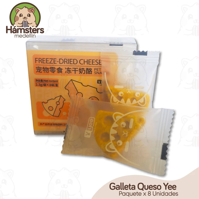 Galleta Queso Yee Para Hamster Ratas y Mamiferos Pequeños