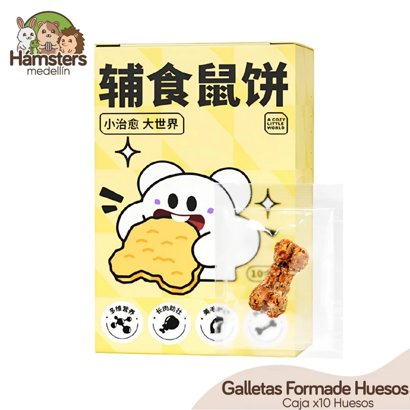 Galletas Nutricional Masticable En Forma De Huesos