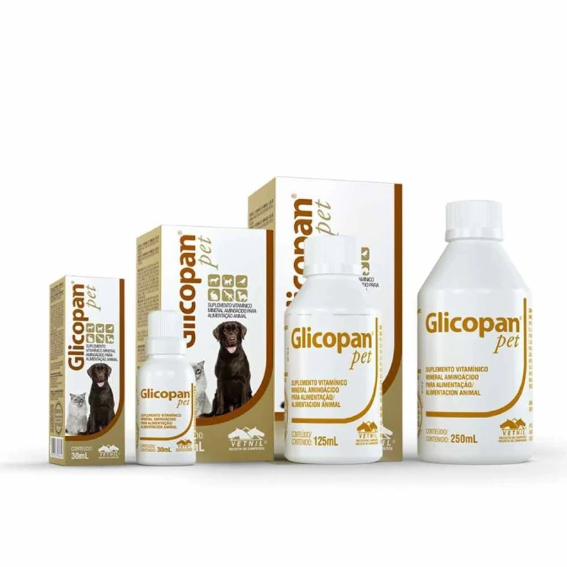 Glicopan Pet - Multivitamínico Energizante para Mascotas