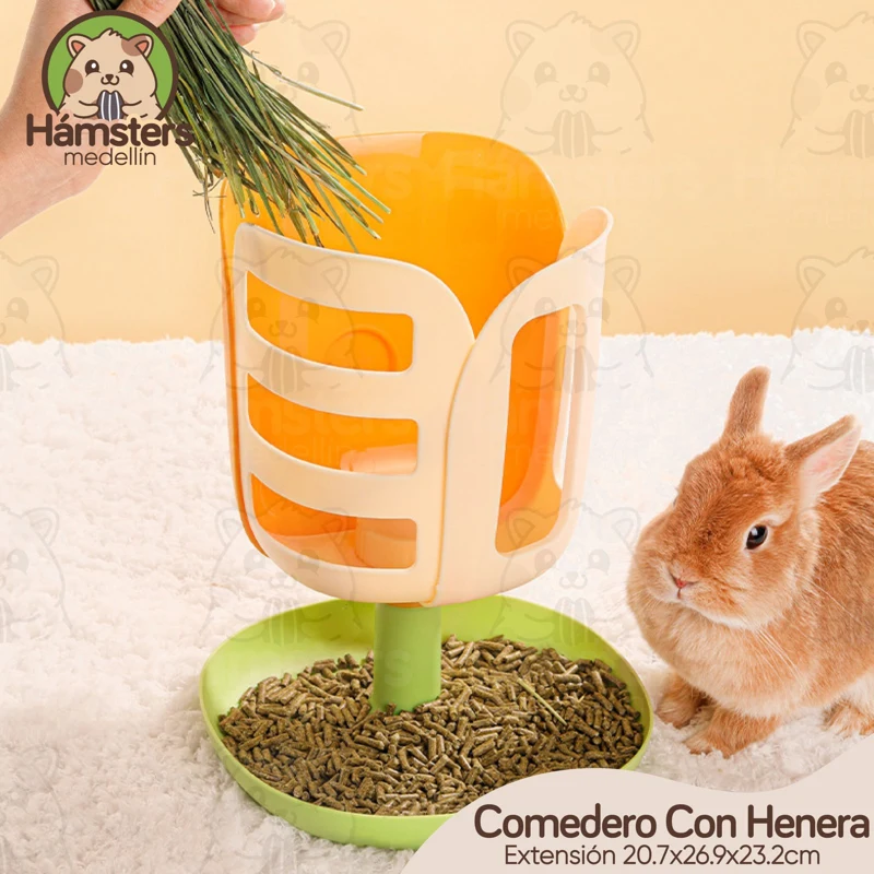 Henera Comedero Conejos y Cobayos