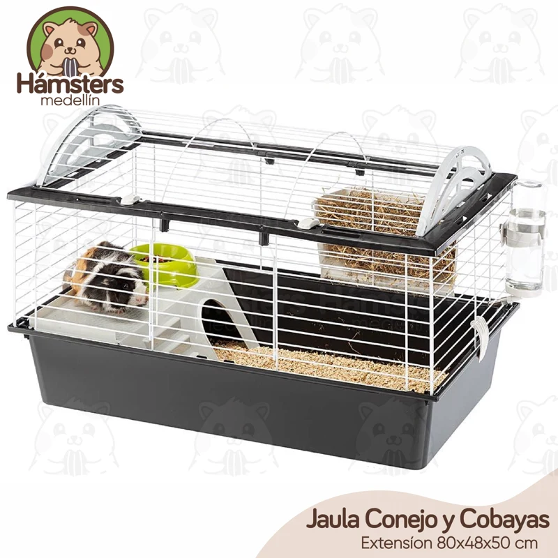 Jaula Conejo, Cobayas, Chinchillas y Erizos 80 cm