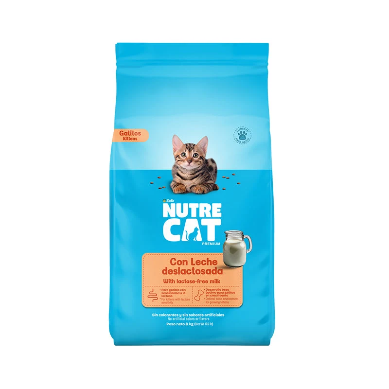 Nutrecat concentrado leche deslactosada para gatitos