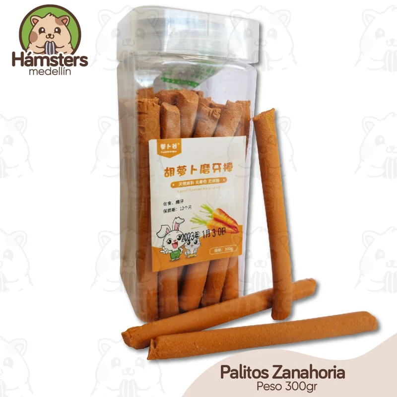 Palillos de Zanahoria Para Hámster Conejos Roedores