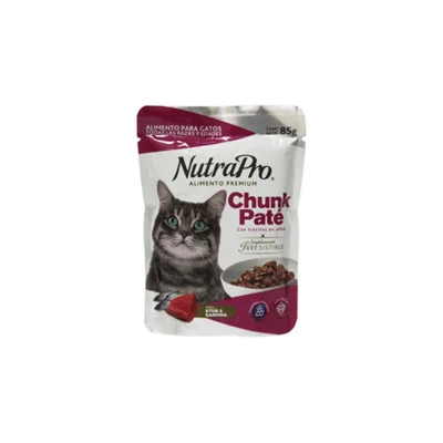 Paté NutraPro Chunk Gatos Atún y Sardina