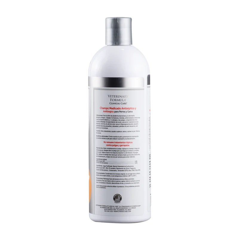 Shampoo Para Mascotas Medicado Vffc Antiseptic Y Antifungal 16Oz