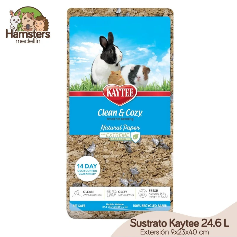 Sustrato de papel Kaytee 24.6 Litros Control Olor