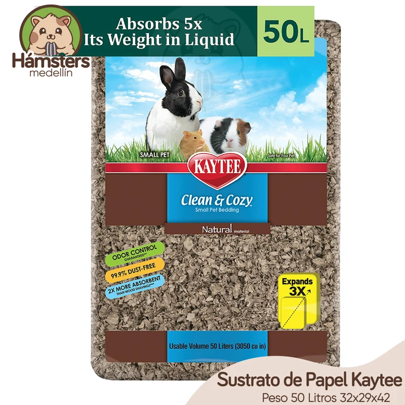 Sustrato de papel Kaytee 49.2 Litros Natural