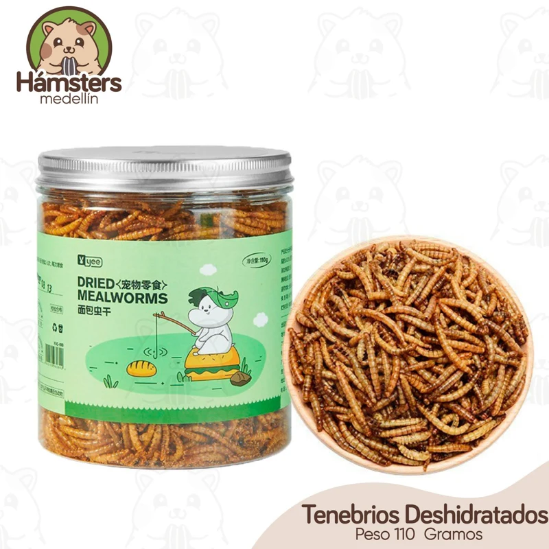 Tenebrios Deshidratados Hamsters Erizos y Otros Animales Pequeños