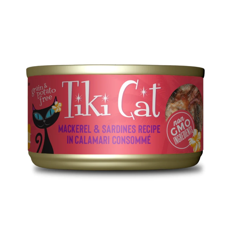 Tiki Cat Grill con Pescado Caballa y Sardina para Gatos