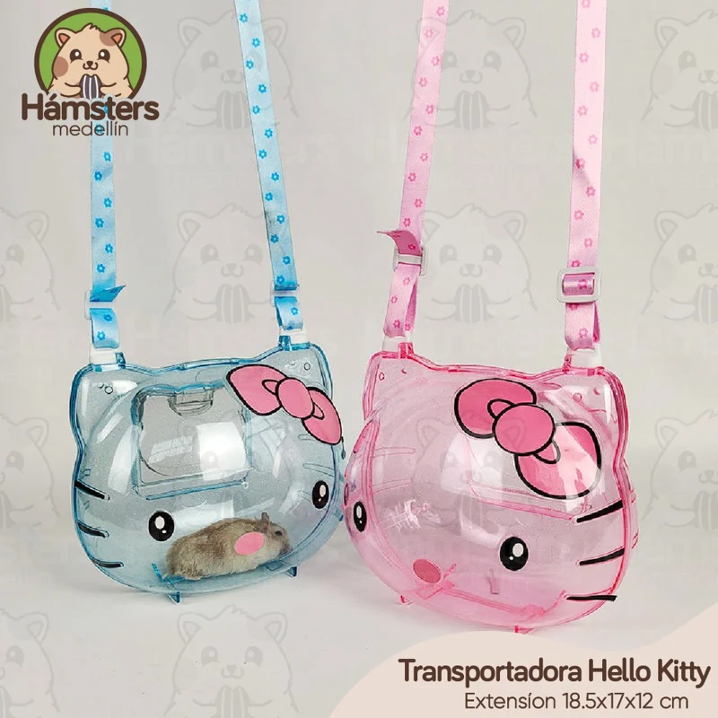 Transportadora Hámsteres, Ratones Roedores Hello Kitty