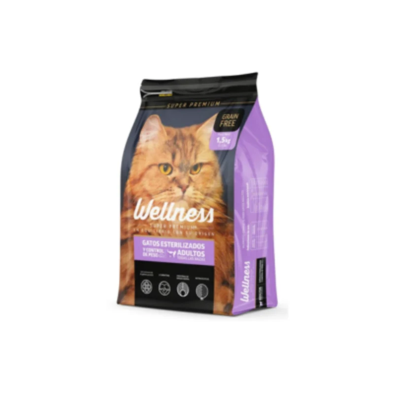 Wellness Gatos Esterilizados Y Control Peso Gato Adulto