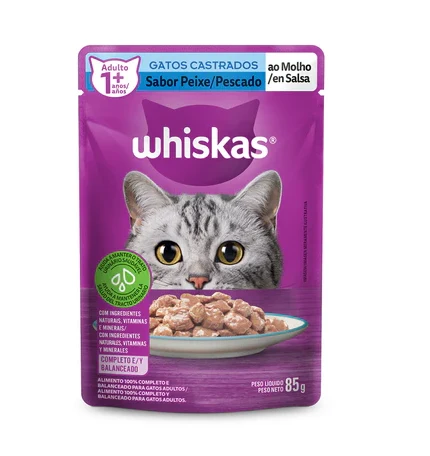 Whiskas Gato Castrado Sabor Pescado
