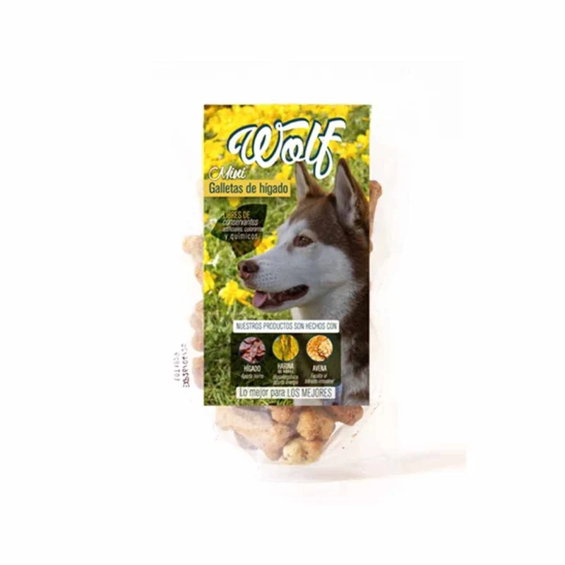 Wolf Mini Galleta De Hígado Raza Grande